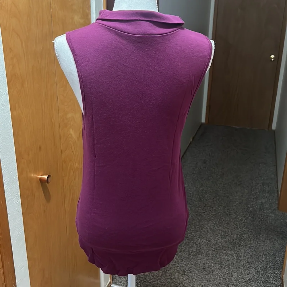 ✨✨NWOT Free People Sleeveless Turtleneck Purple Top S 100% Cotton
